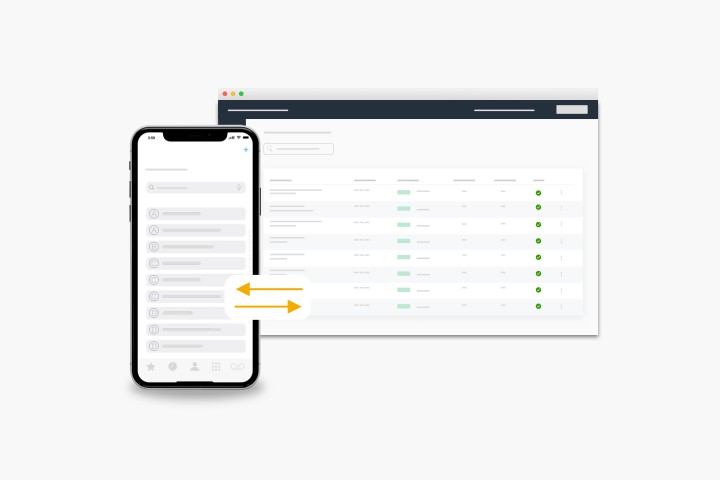 Importação de Contactos